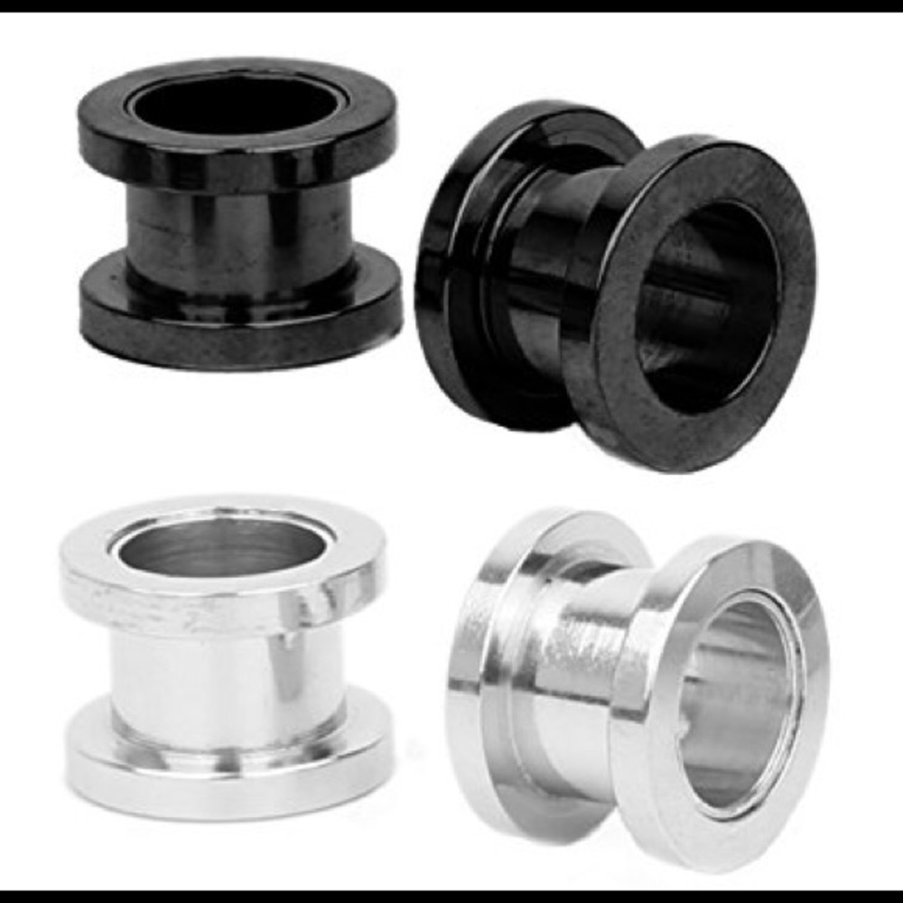 Stainless Steel Threaded Flesh Ear Tunnels